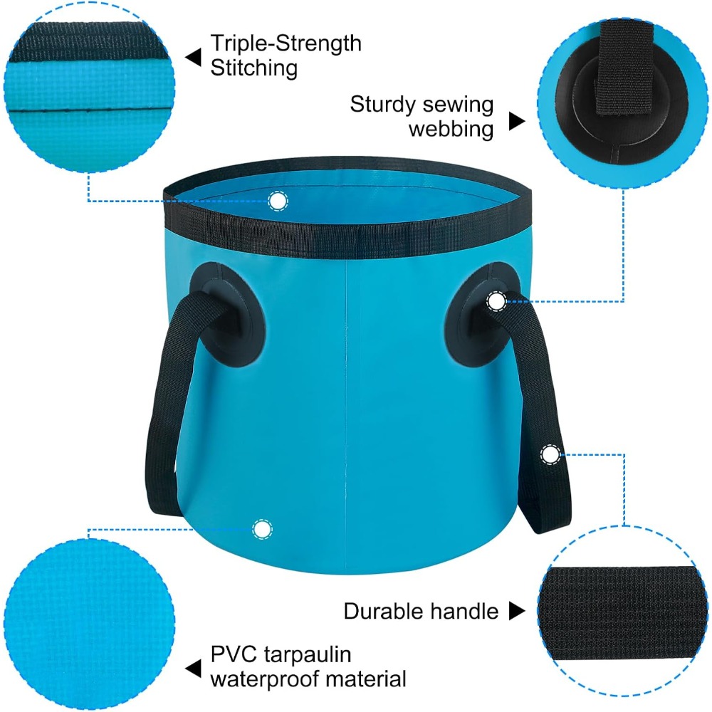 Car Wash Bucket 3.2 Gallon, Co - Outdoor Camping Toys reseña y precio