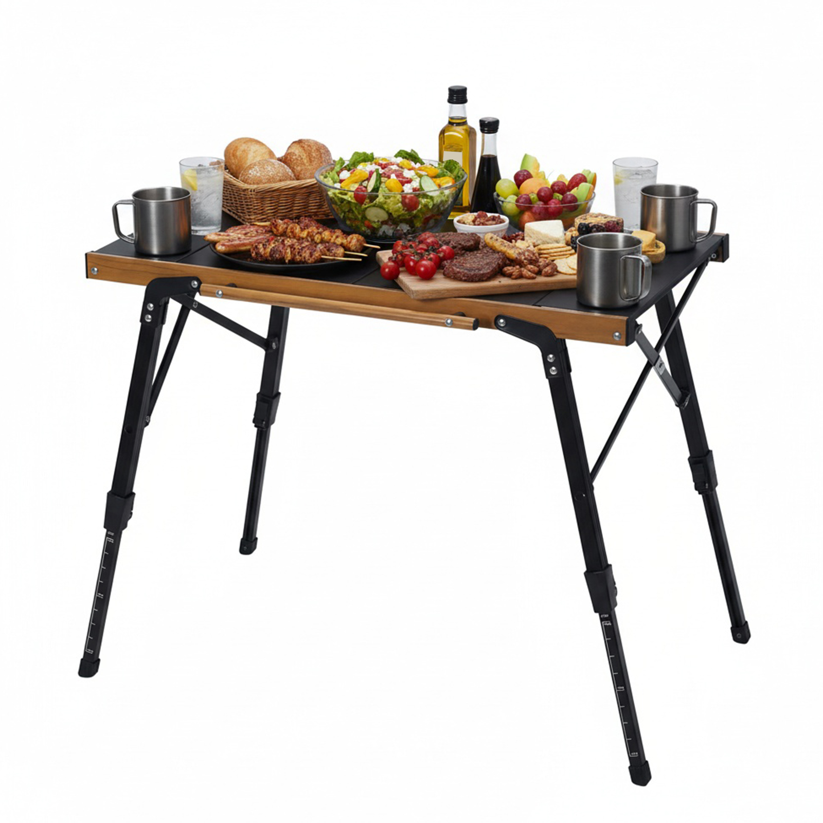 Portable Camping Table with St - Outdoor Camping Table With Storage reseña y precio