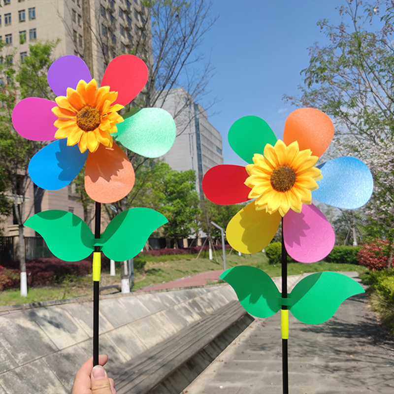 3pcs Sunflower Windmill Pinwhe - Outdoor Camping Toys reseña y precio