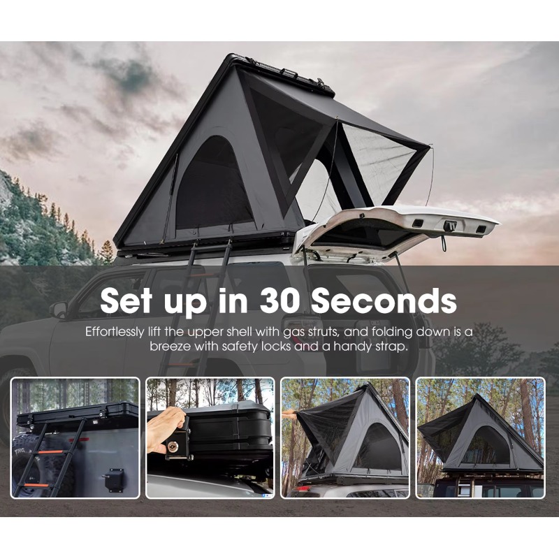Aluminum Hard Shell Roof Self  - Outdoor Camping And Glamping reseña y precio