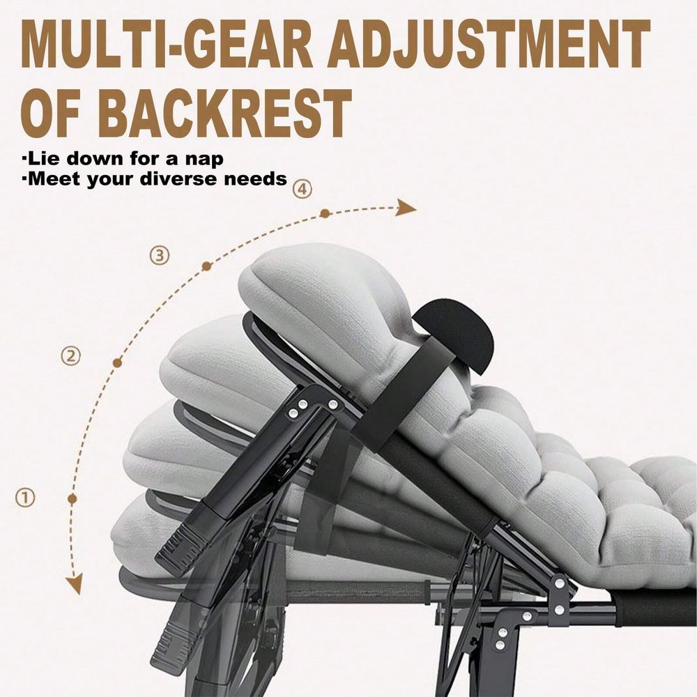 Cot, 4 Positions Adjustable Re - Outdoor Camping Recliner Chairs reseña y precio