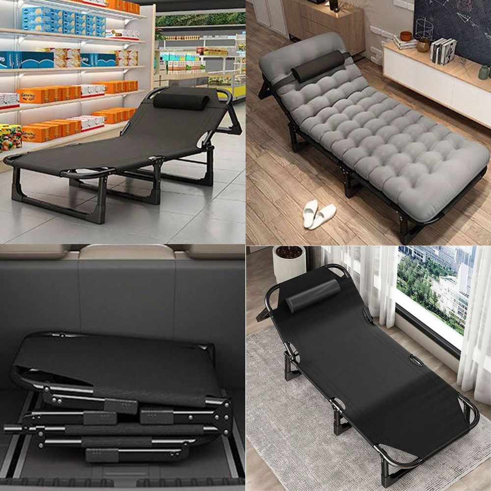 Cot, 4 Positions Adjustable Re - Outdoor Camping Recliner Chairs reseña y precio