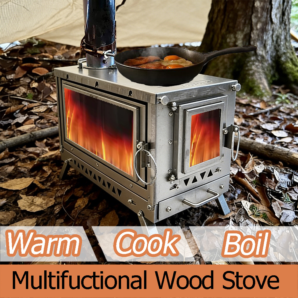 DANCHEL OUTDOOR T3 Titanium Al - Outdoor Camping Wood Burning Stove reseña y precio
