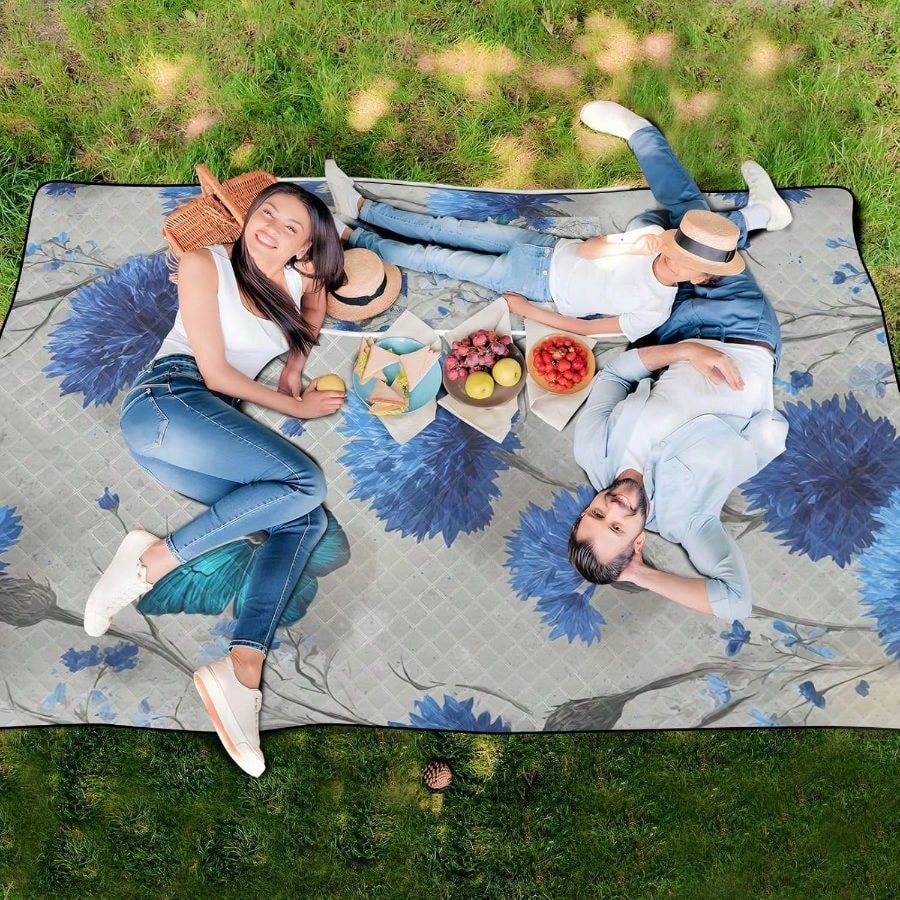 Picnic Blankets 118''x80'' Wat - Outdoor Camping Blanket reseña y precio