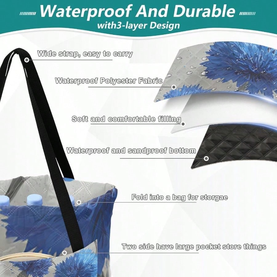 Picnic Blankets 118''x80'' Wat - Outdoor Camping Blanket reseña y precio