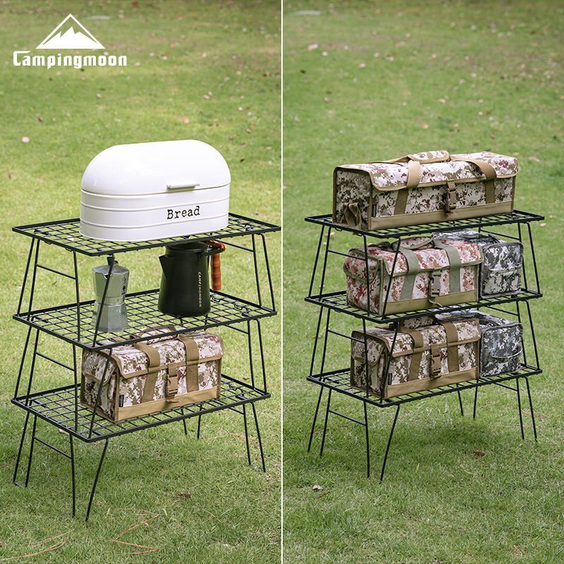 CAMPINGMOON T-235-2T 2Layers P - Outdoor Camping Table With Storage reseña y precio