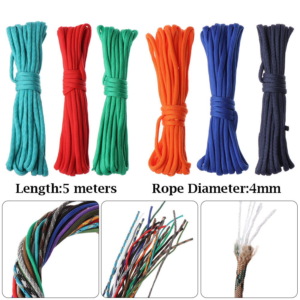 1PC 12 Colors 5 Meter 4mm Para - Outdoor Camping Extension Cord reseña y precio