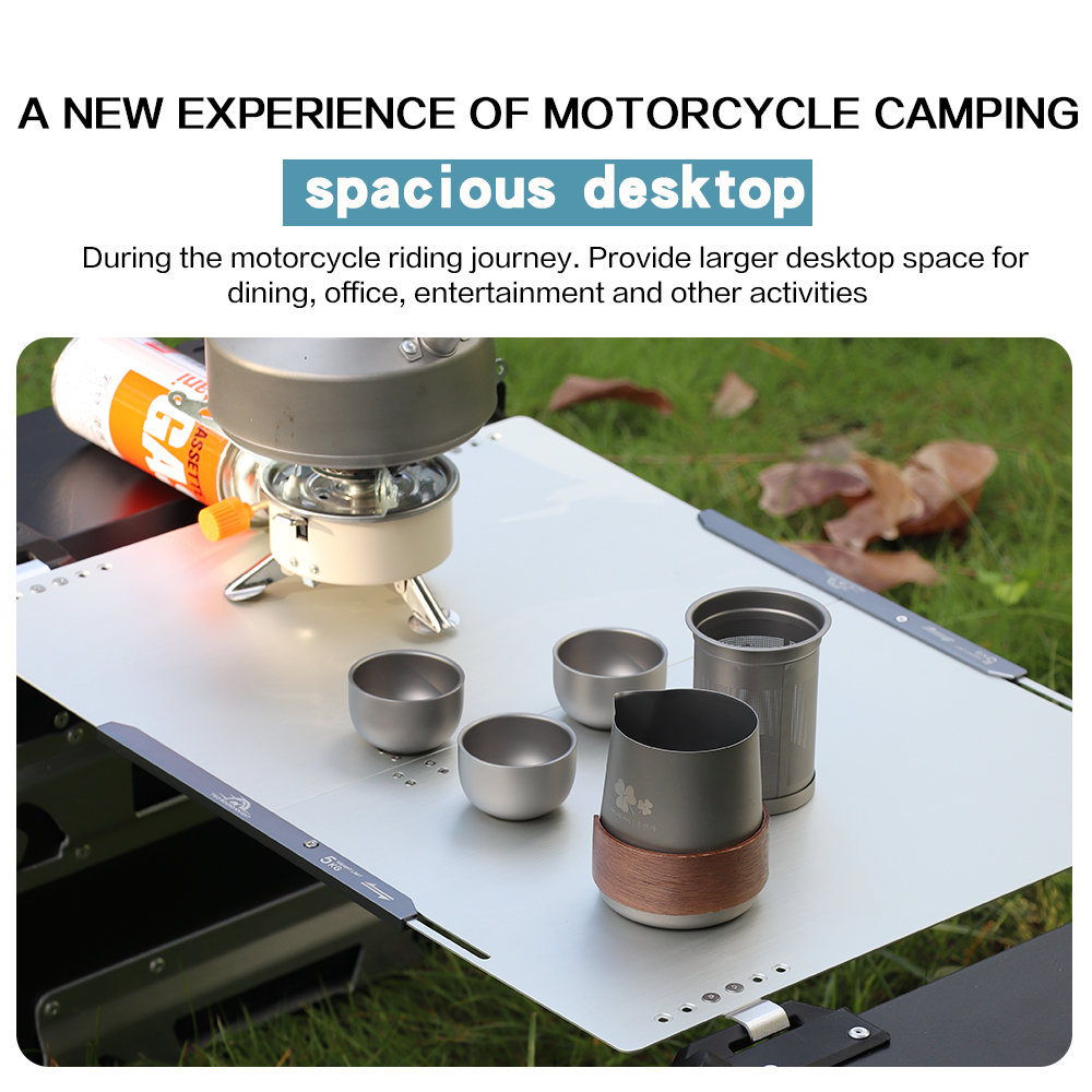 Motorcycle aluminum alloy fold - Outdoor Camping Table With Storage reseña y precio