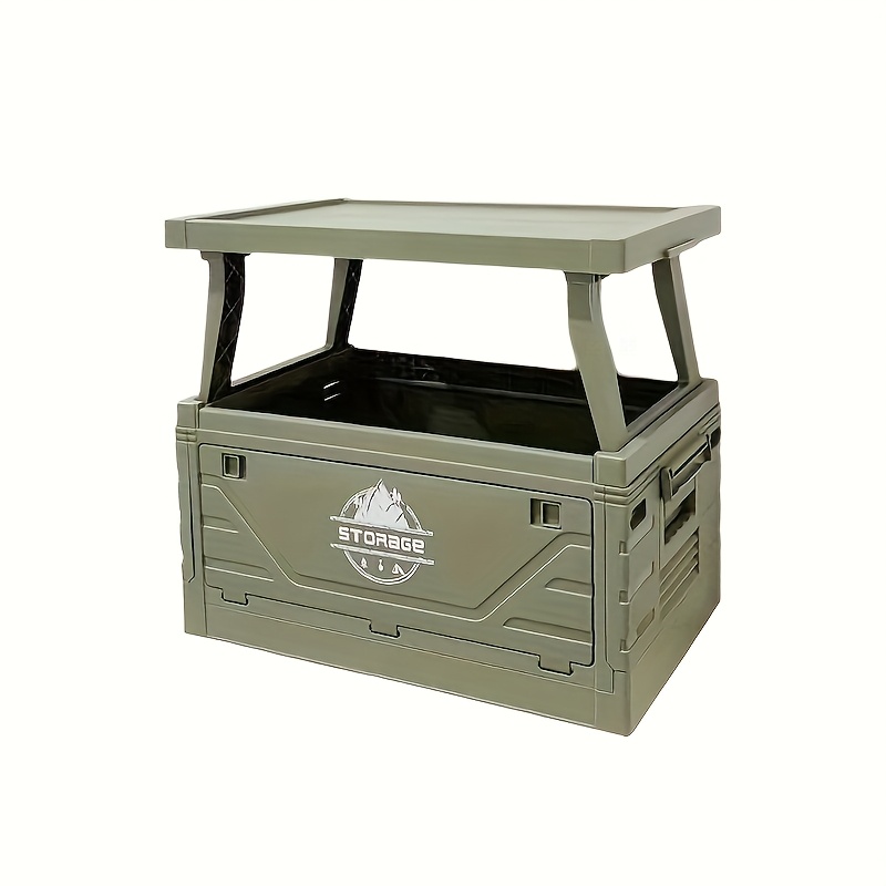 Camping Storage Box with Foldi - Outdoor Camping Table With Storage reseña y precio