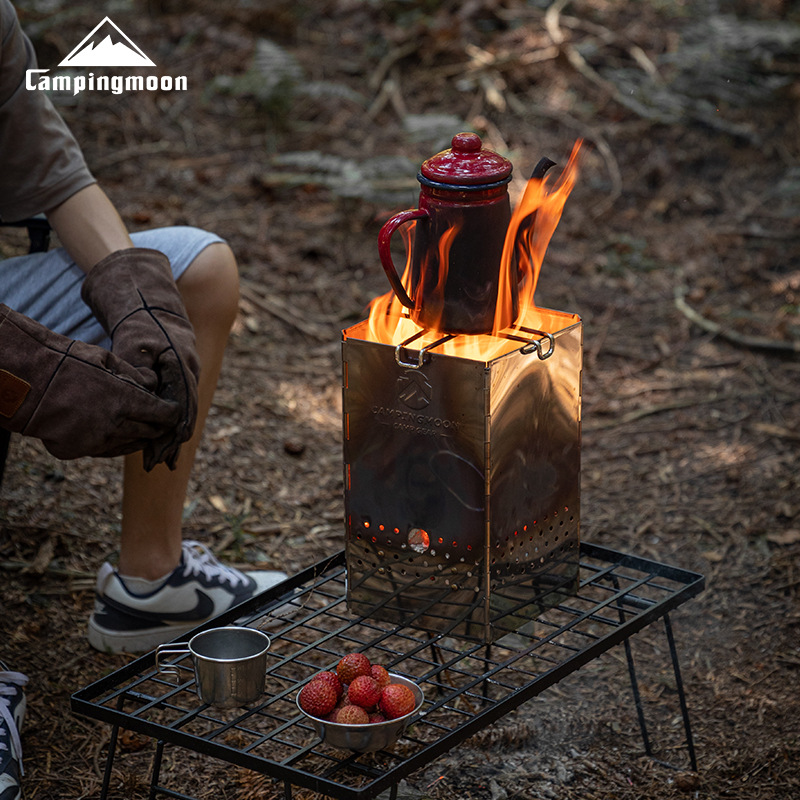 MT-18 Stainless Steel Hiking F - Outdoor Camping Wood Burning Stove reseña y precio
