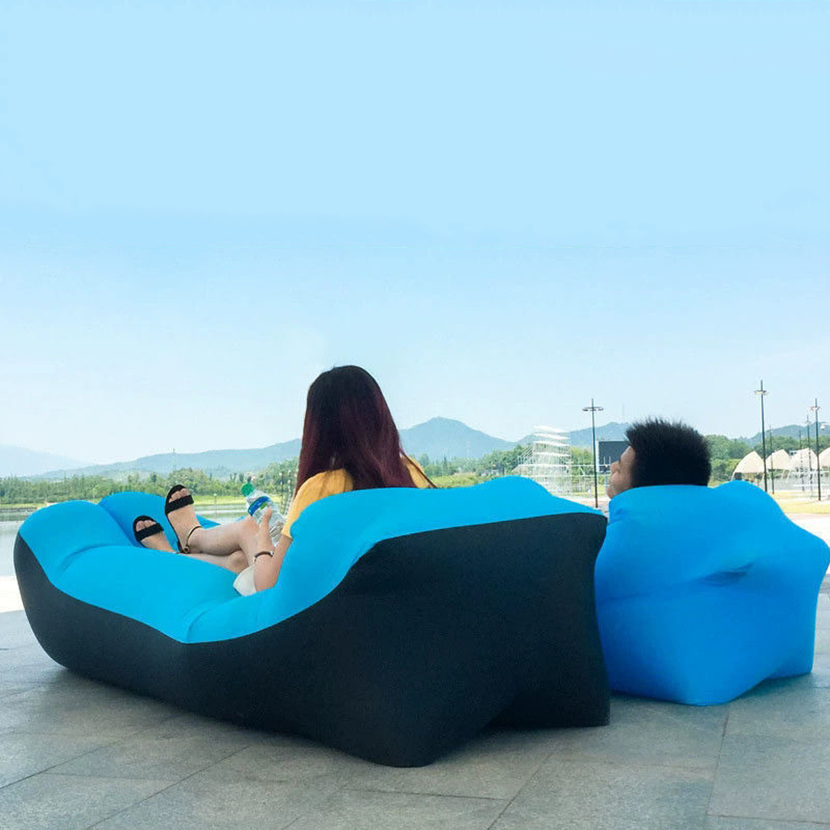 Portable Inflatable Bed, Outdo - Outdoor Camping Floor Mat reseña y precio
