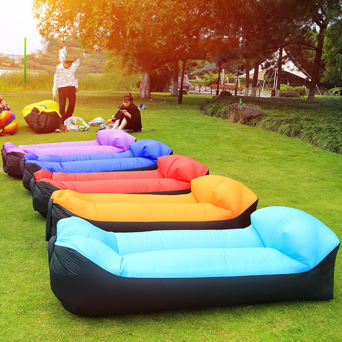 Portable Inflatable Bed, Outdo - Outdoor Camping Floor Mat reseña y precio