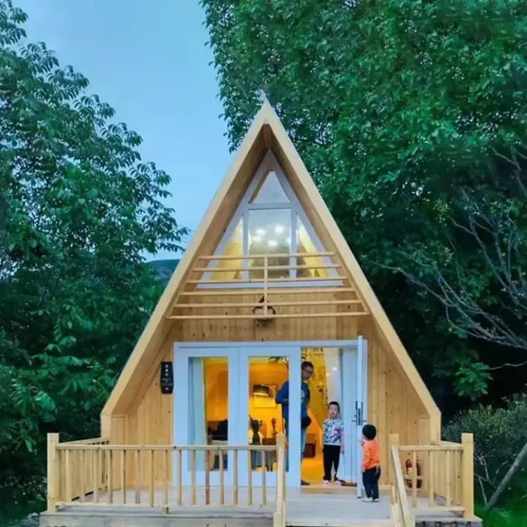 Customizable Triangular Wooden - Outdoor Camping And Glamping reseña y precio