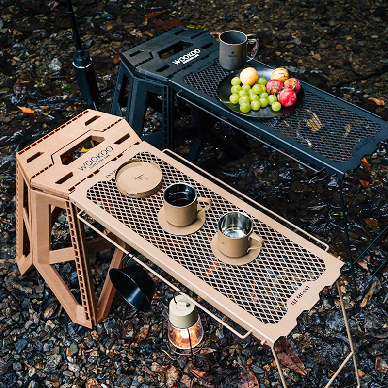 Outdoor Multifunctional Foldin - Outdoor Camping Table With Storage reseña y precio