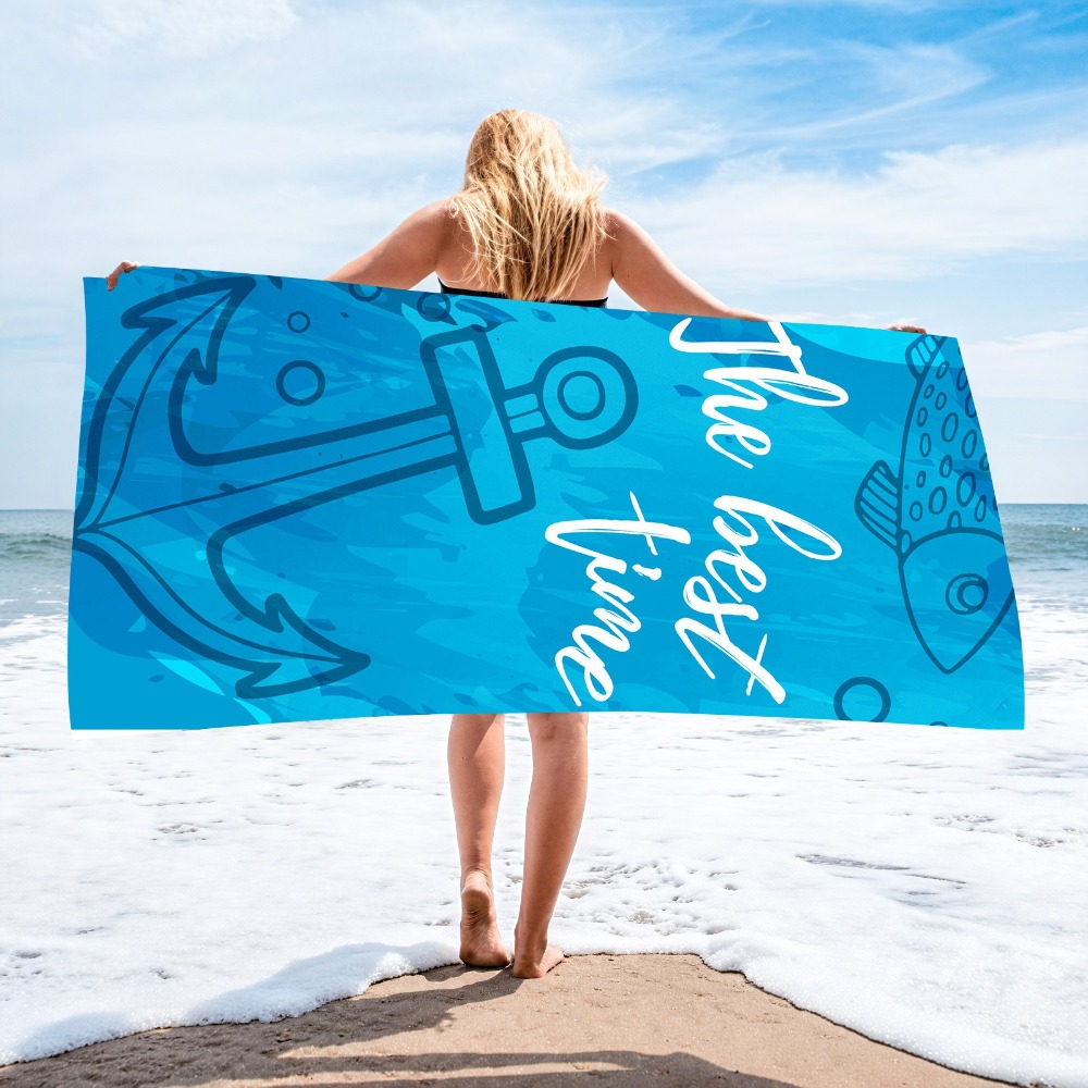 Anchor Beach Towel70x140CM Qui - Outdoor Camping Blanket reseña y precio