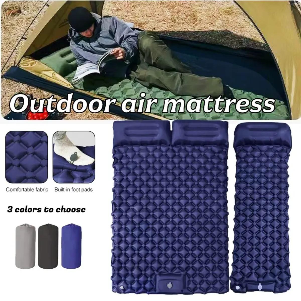 Single & Double Inflatable Air - Outdoor Camping Floor Mat reseña y precio