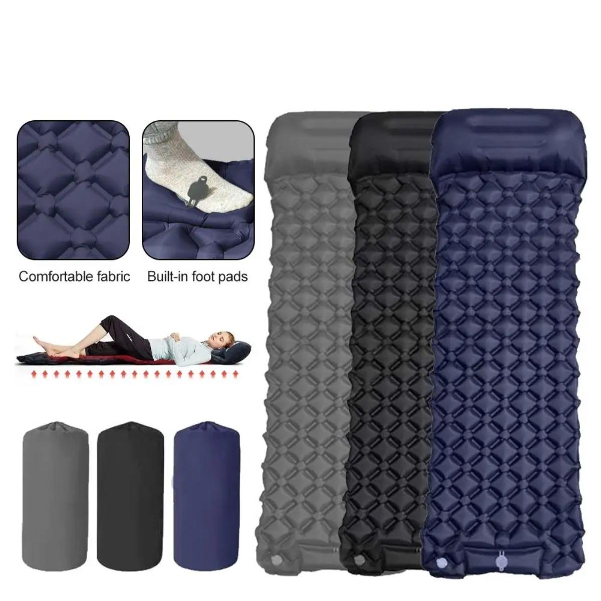 Single & Double Inflatable Air - Outdoor Camping Floor Mat reseña y precio