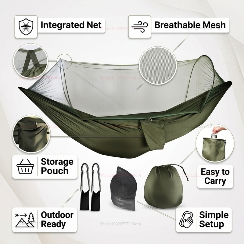 Portable outdoor camping hammo - Outdoor Camping Recliner Chairs reseña y precio