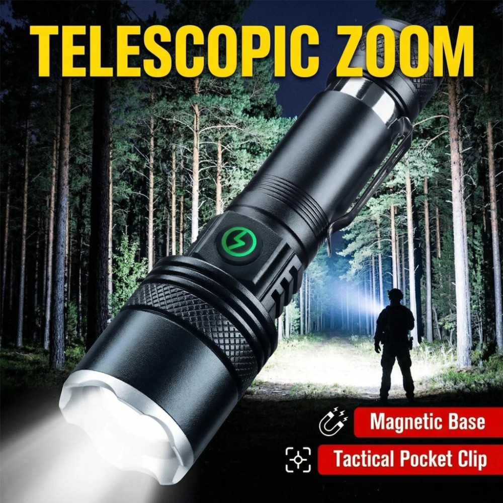 Rechargeable LED Flashlight Zo - Outdoor Camping Hiking reseña y precio