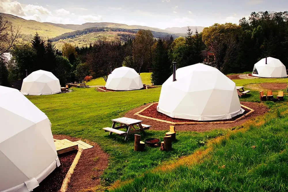 Custom White Round Soundproof  - Outdoor Camping And Glamping reseña y precio
