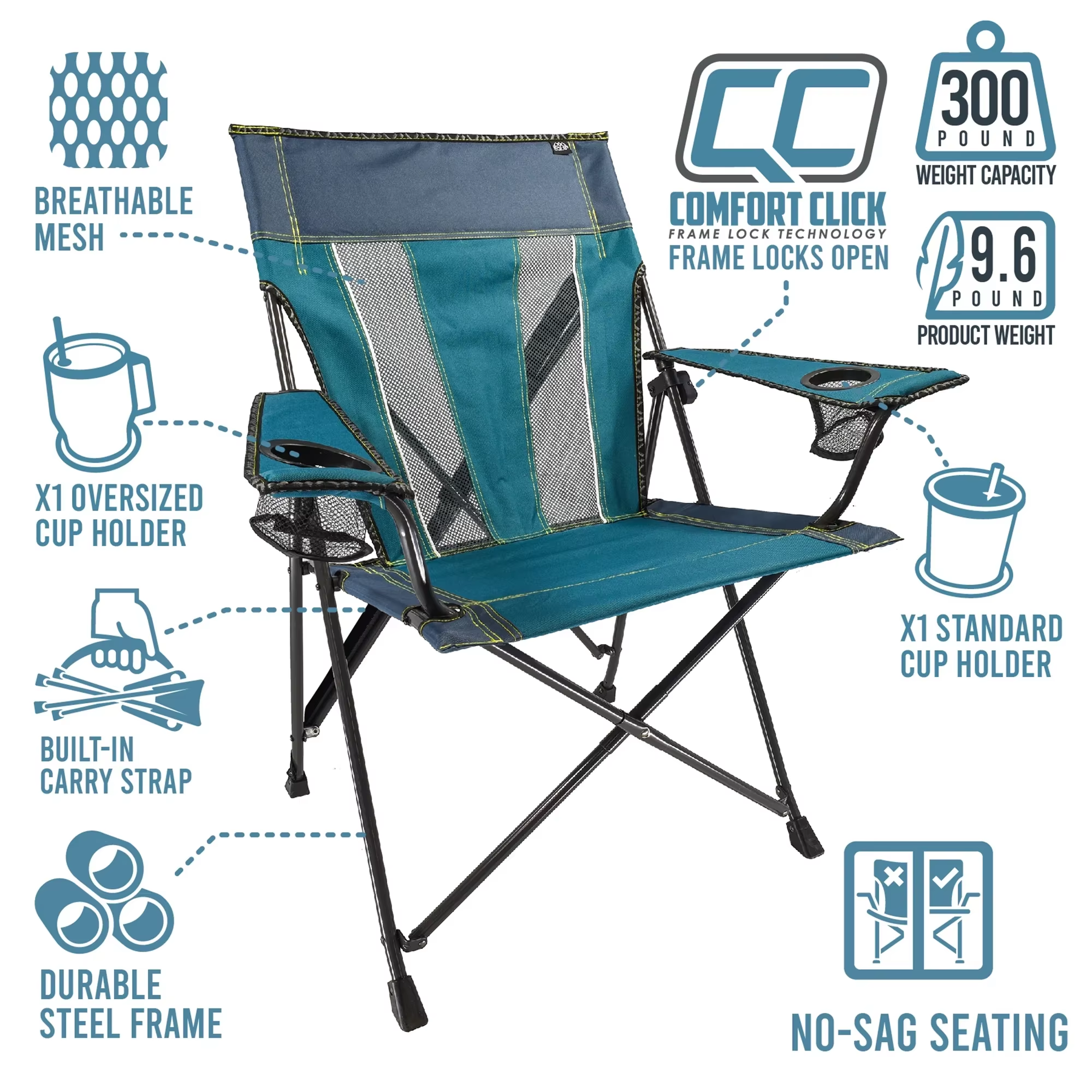 Comfort Click Foldable Outdoor - Outdoor Camping Chairs reseña y precio