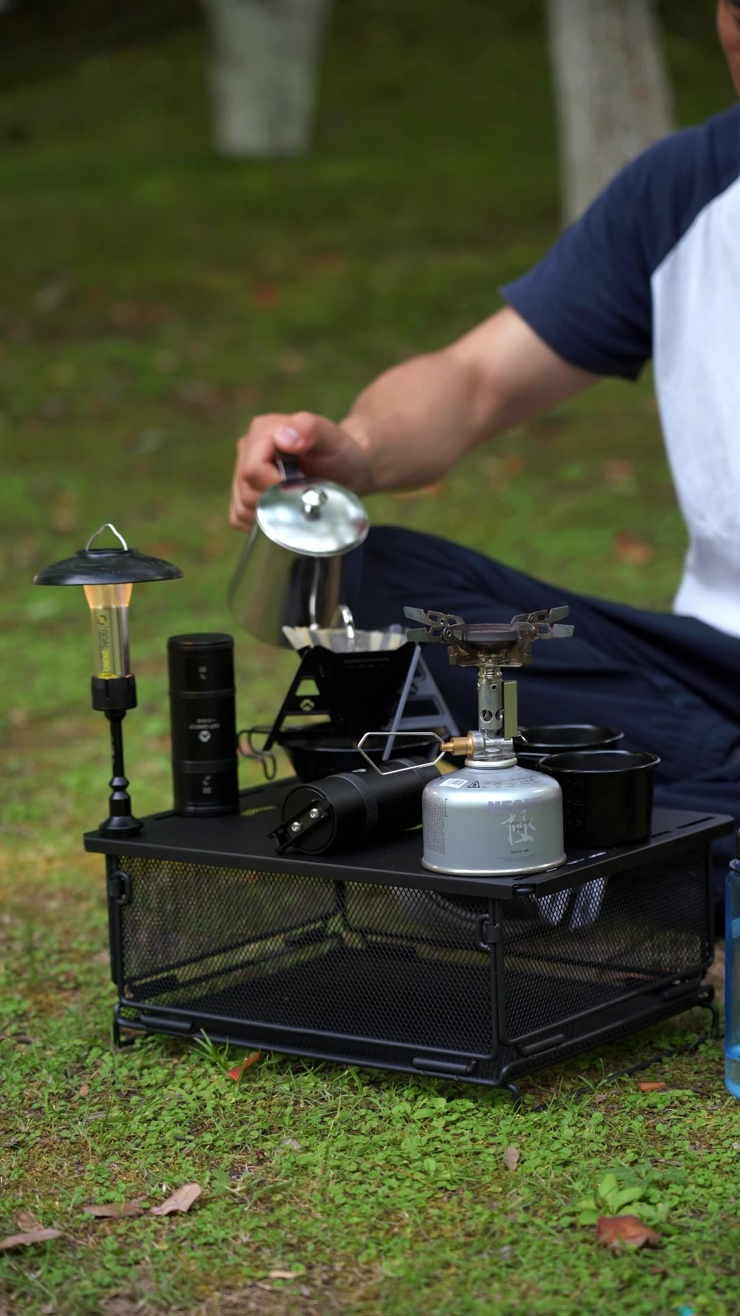 CAMPINGMOON Outdoor IGT Table  - Outdoor Camping Table With Storage reseña y precio