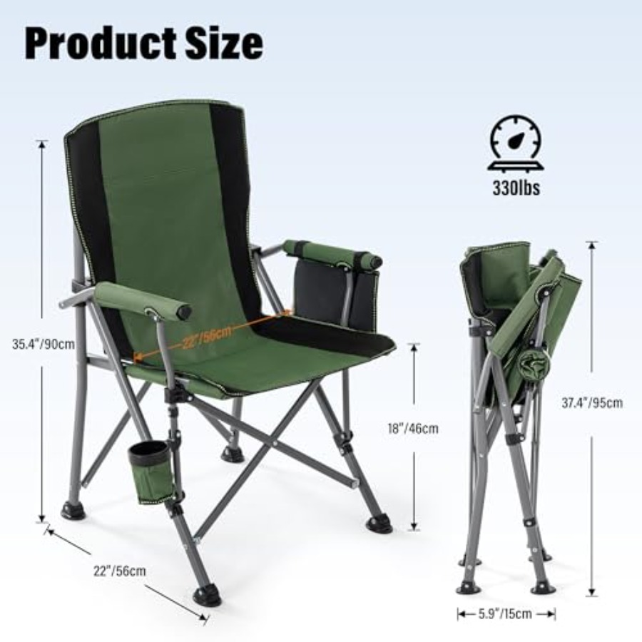Camping Chair for Adults, Heav - Outdoor Camping Chairs reseña y precio