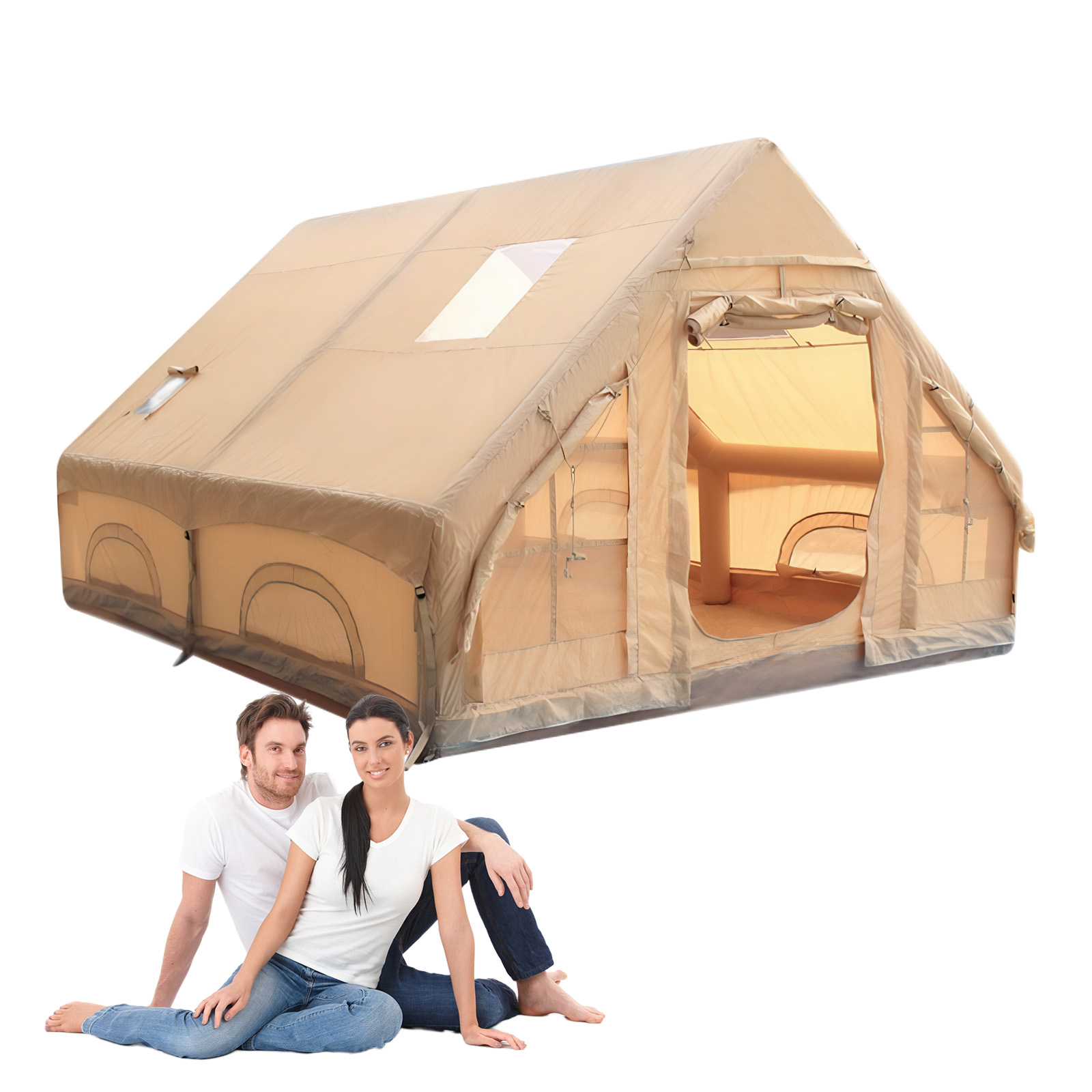 Inflatable House Tent with Pum - Outdoor Camping And Glamping reseña y precio