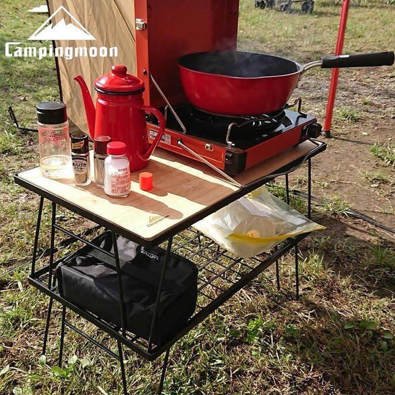 CAMPINGMOON T-230 Portable Mul - Outdoor Camping Table With Storage reseña y precio