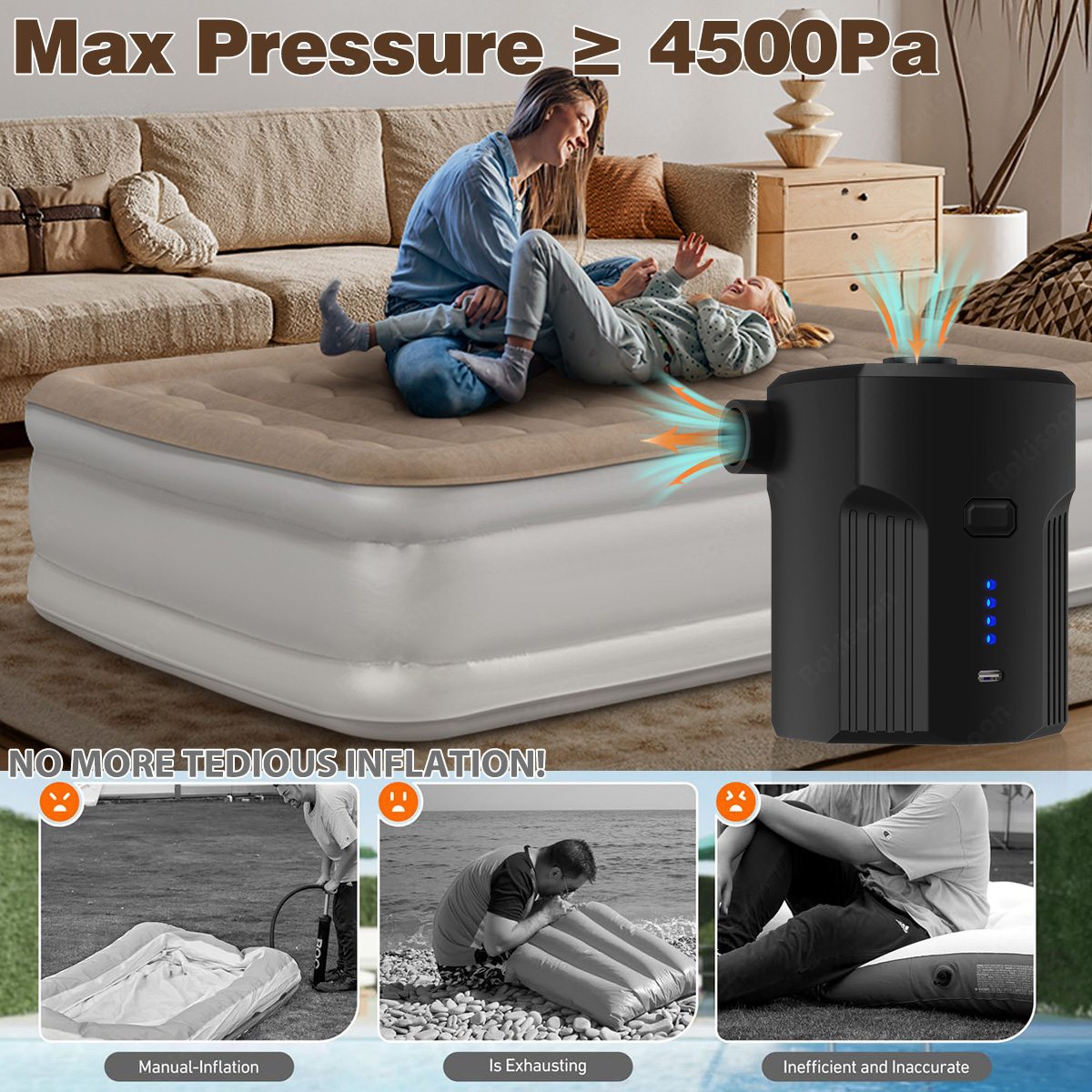 Portable Electric Air Pump for - Outdoor Camping Floor Mat reseña y precio