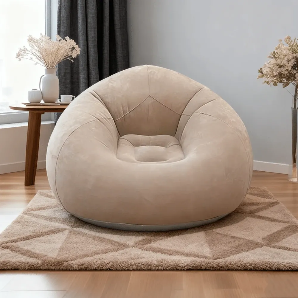 Inflatable Slouchy Sofa Chair, - Outdoor Camping Recliner Chairs reseña y precio