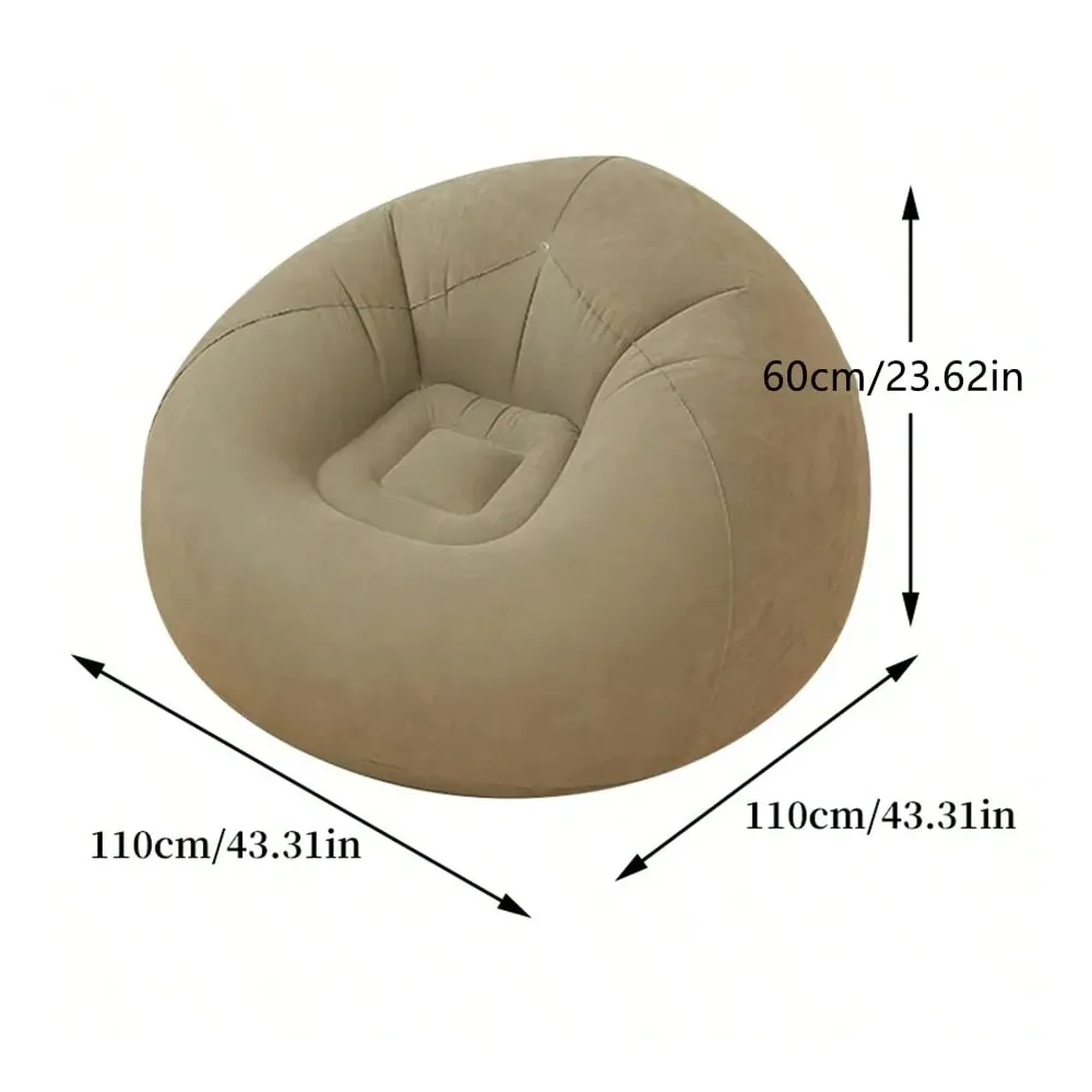 Inflatable Slouchy Sofa Chair, - Outdoor Camping Recliner Chairs reseña y precio