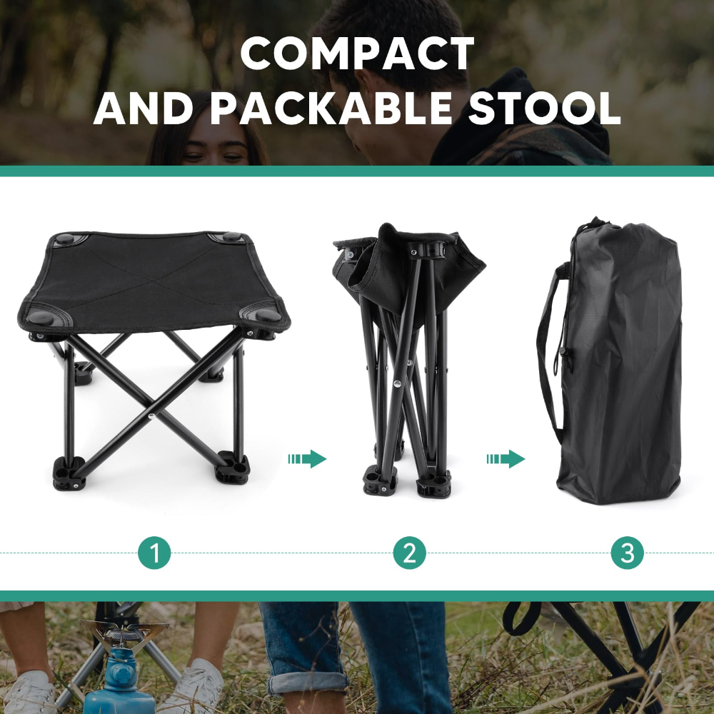Portable Folding Stool Lightwe - Outdoor Camping Recliner Chairs reseña y precio