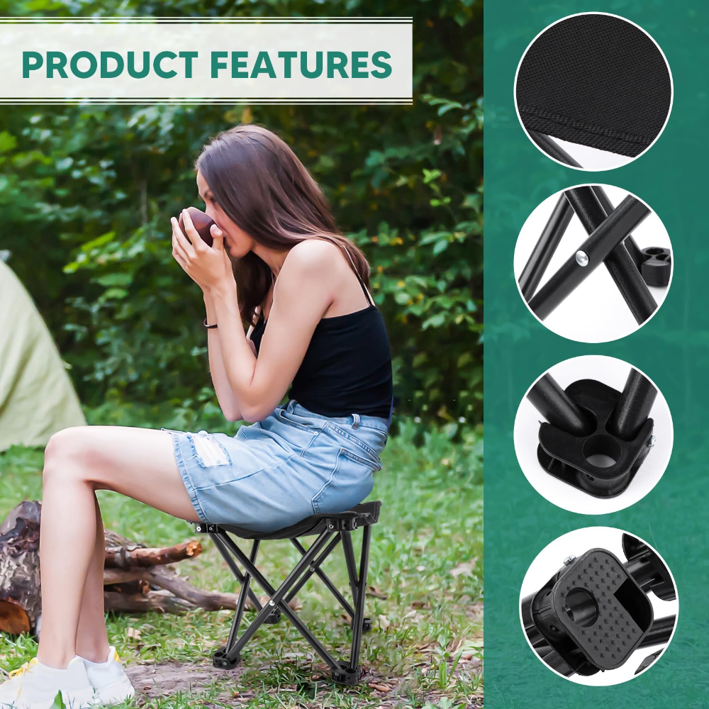 Portable Folding Stool Lightwe - Outdoor Camping Recliner Chairs reseña y precio
