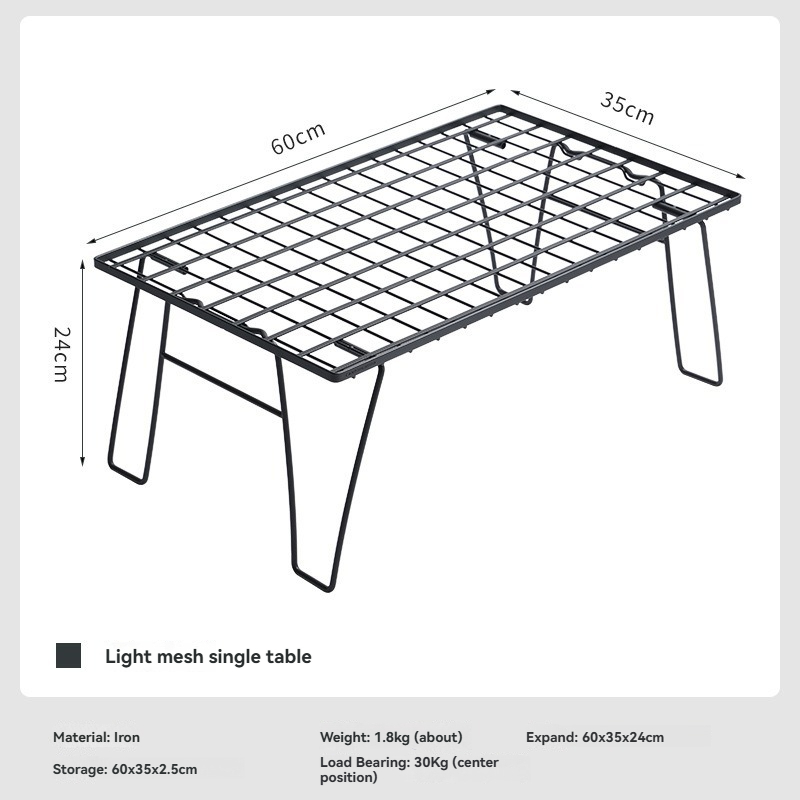 CAMPINGMOON T-235 Iron Storage - Outdoor Camping Table With Storage reseña y precio