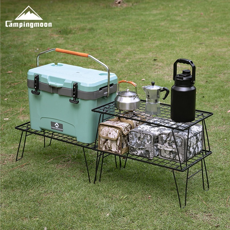 CAMPINGMOON T-235 Iron Storage - Outdoor Camping Table With Storage reseña y precio