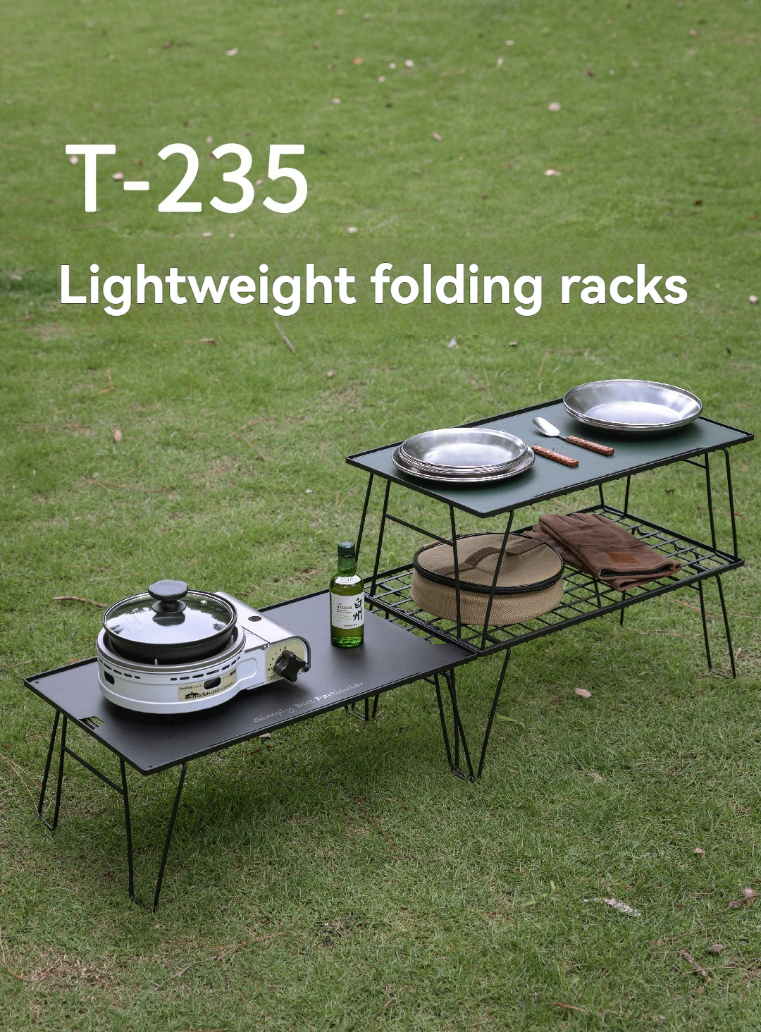 CAMPINGMOON T-235 Iron Storage - Outdoor Camping Table With Storage reseña y precio