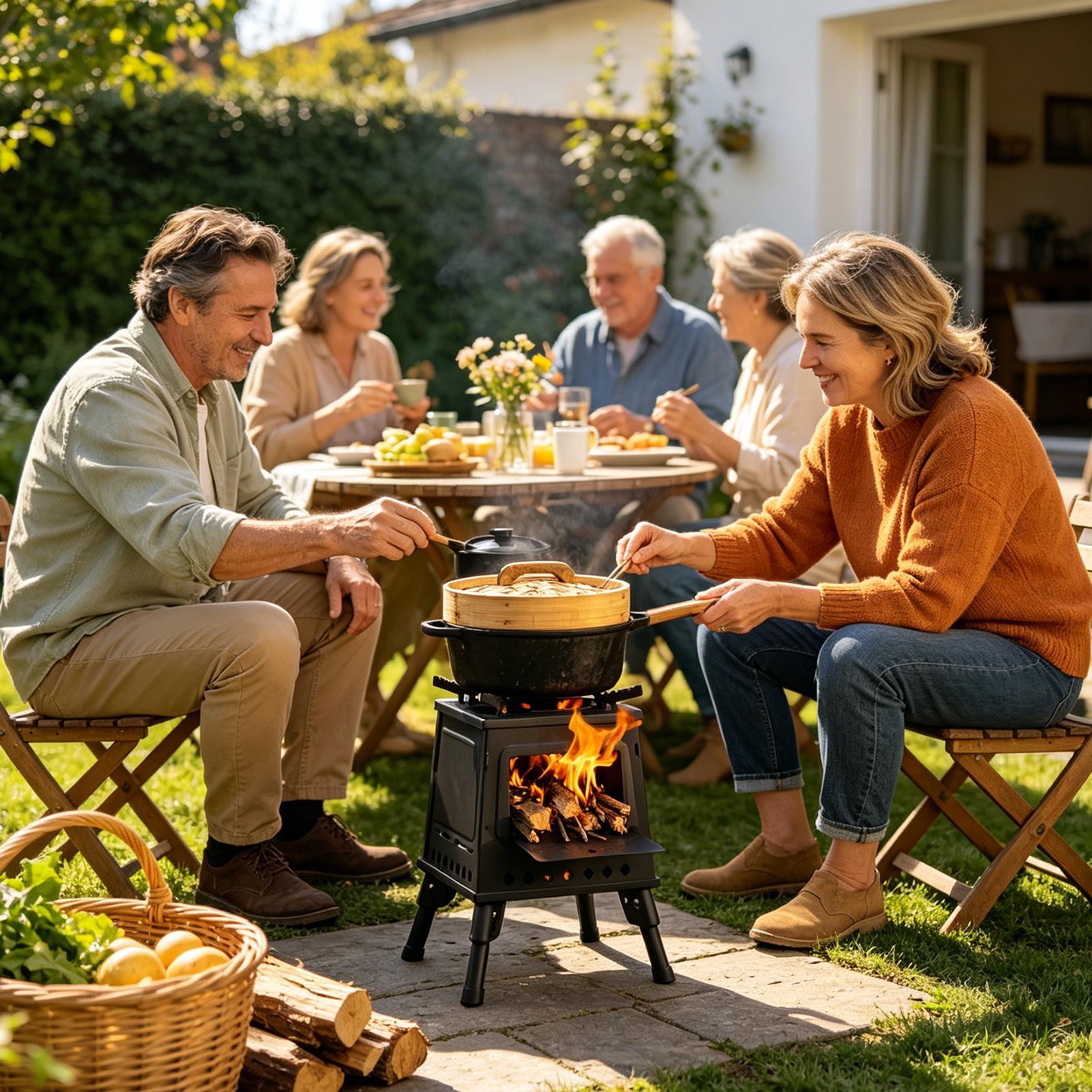 Indoor Wood Burning Stove Cook - Outdoor Camping Wood Burning Stove reseña y precio