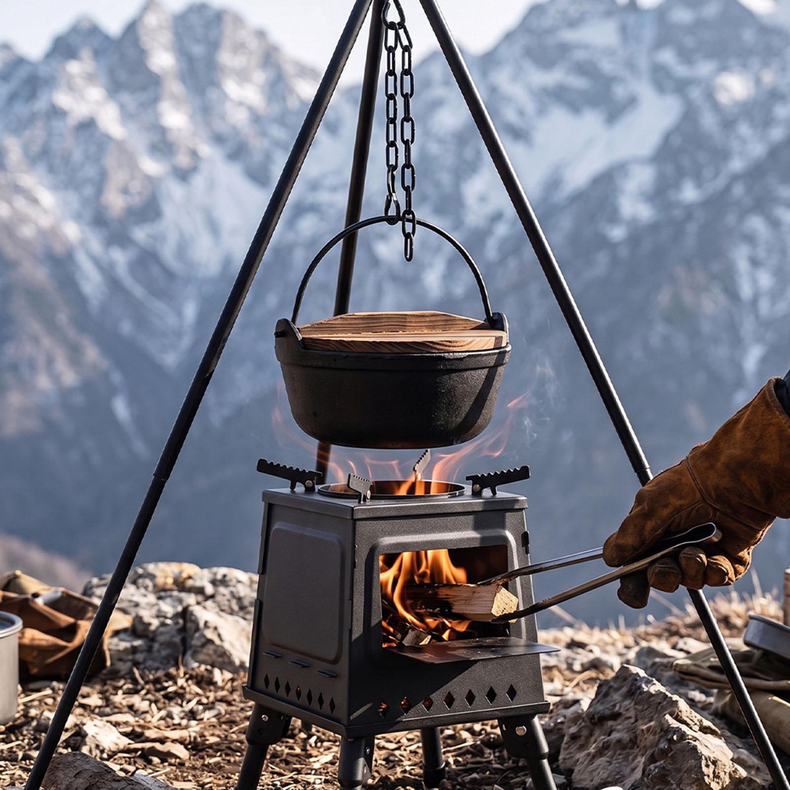 Indoor Wood Burning Stove Cook - Outdoor Camping Wood Burning Stove reseña y precio
