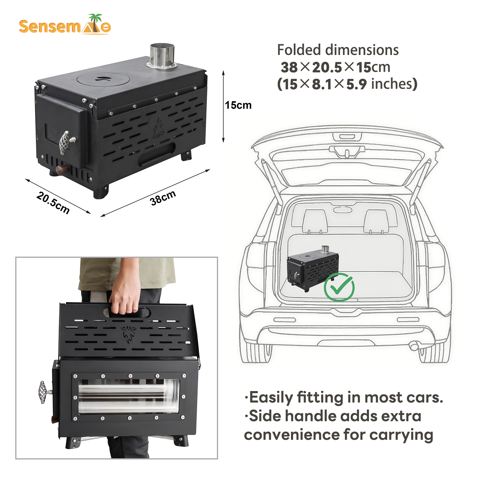 Pellet Stove Camping Stainless - Outdoor Camping Wood Burning Stove reseña y precio