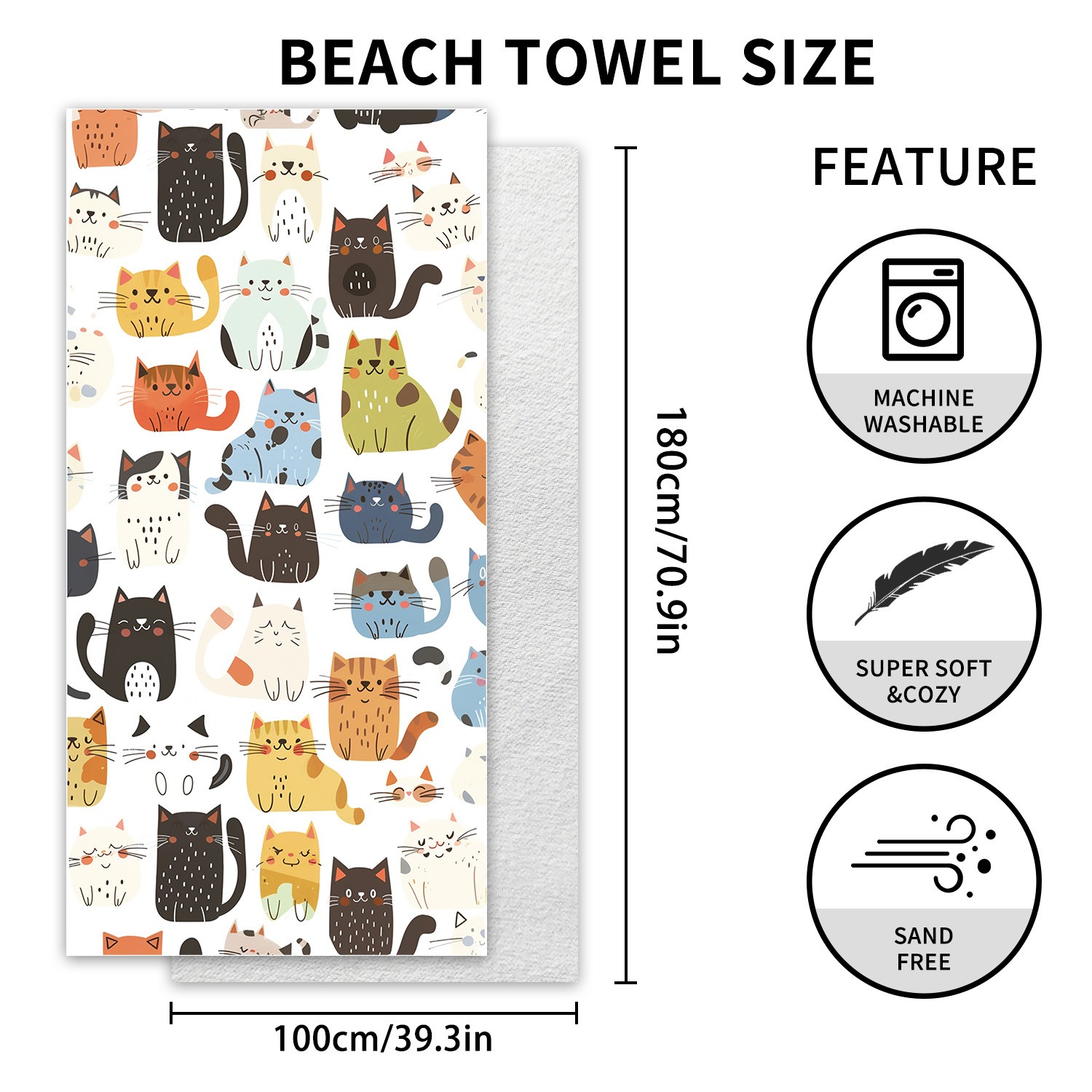 1PC Large Size Beach Blanket M - Outdoor Camping Blanket reseña y precio