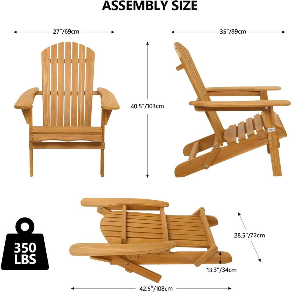 Set of 4 Adirondack Chairs on  - Outdoor Camping Chairs On Sale reseña y precio