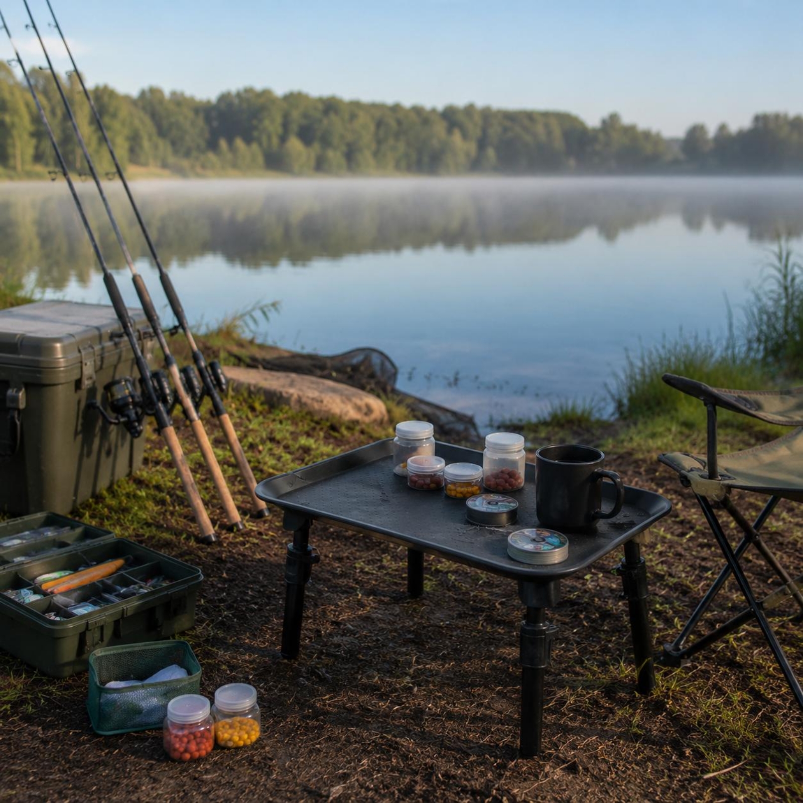 Carp Fishing Table Foldable Le - Outdoor Camping Table With Storage reseña y precio