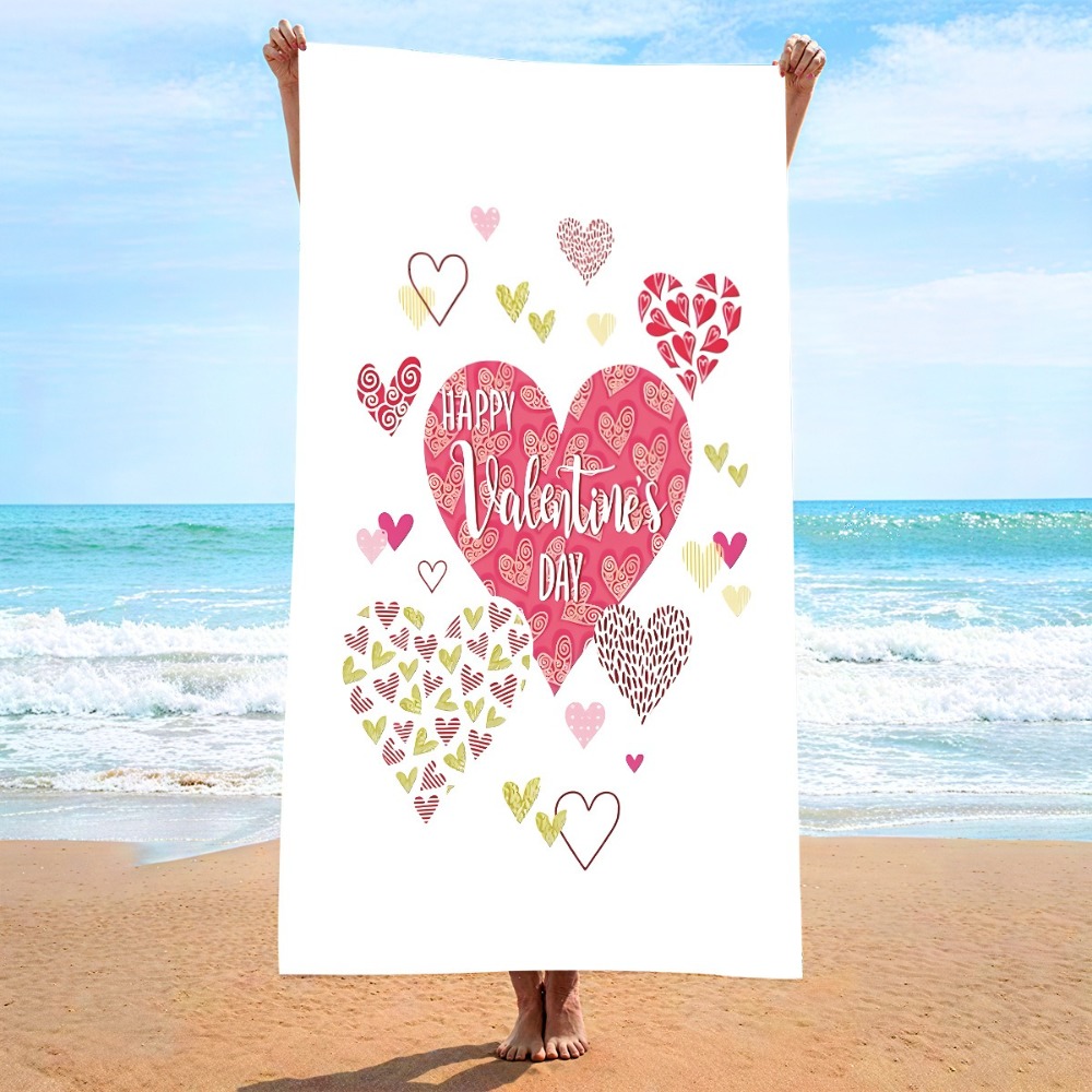 Heart Symbol Bath Towel 27x55i - Outdoor Camping Blanket reseña y precio