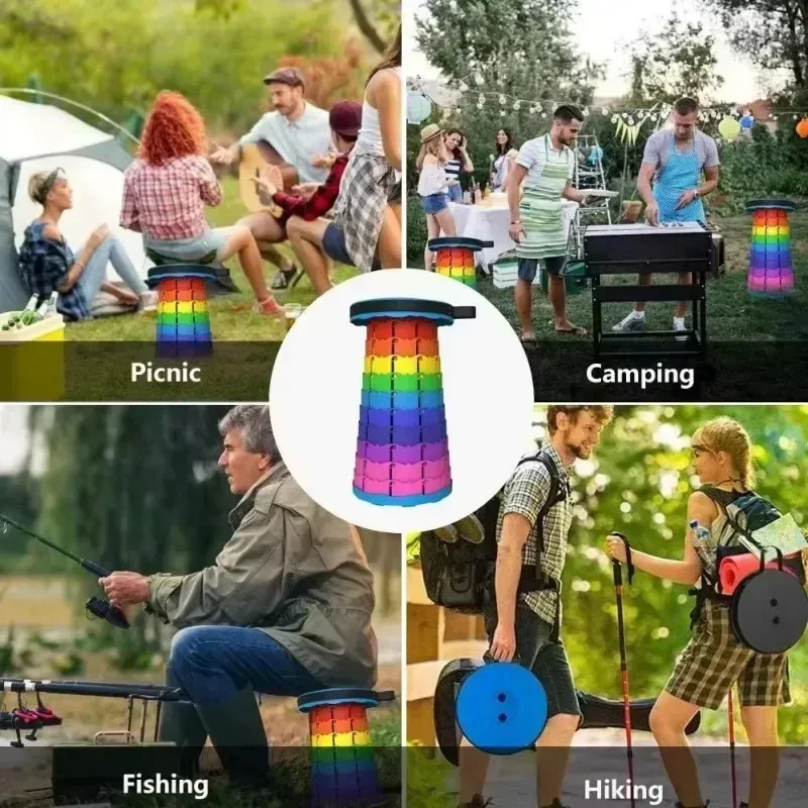 Portable Plastic Folding Teles - Outdoor Camping Chairs reseña y precio