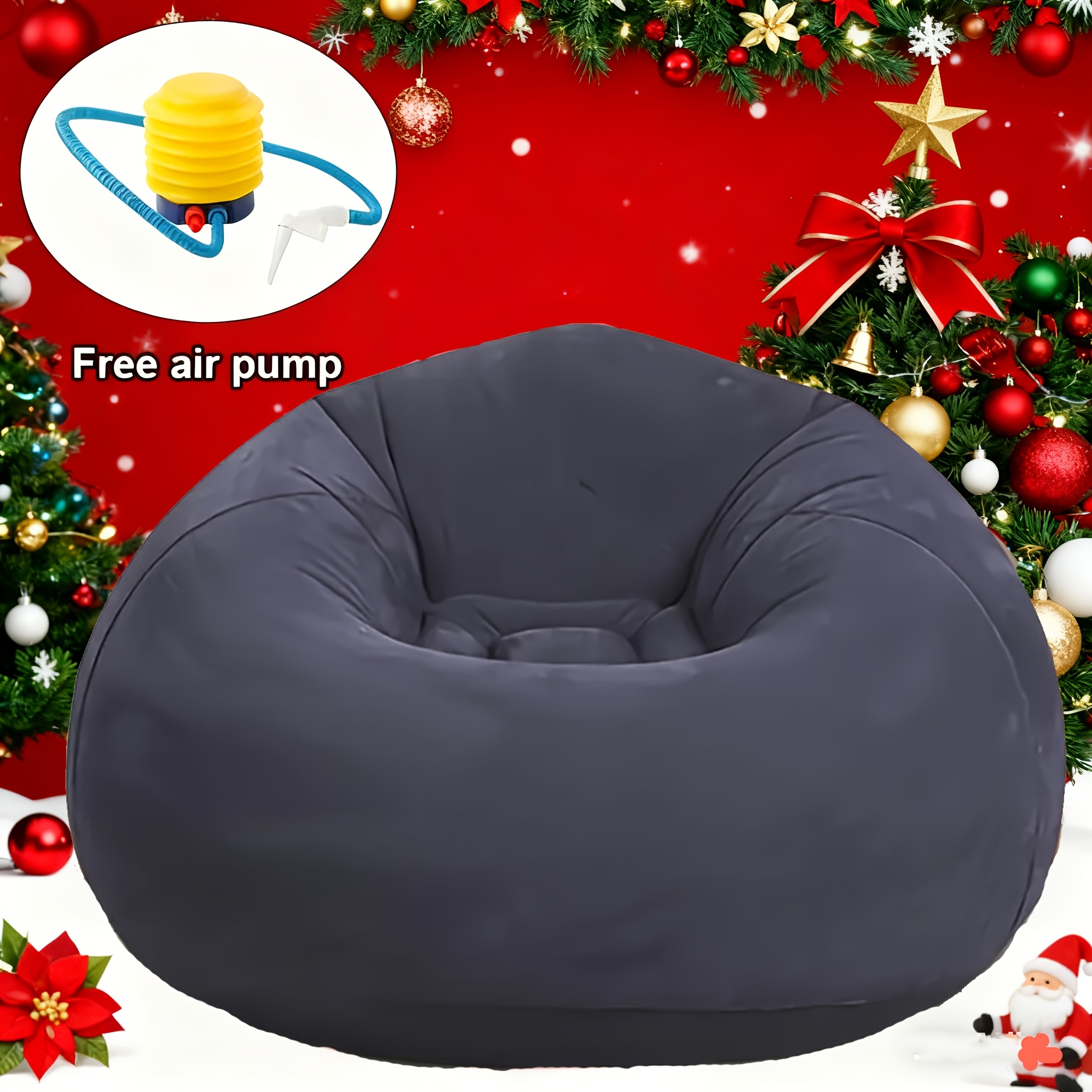 1pc Large Bean Bag Chair, Infl - Outdoor Camping Chairs reseña y precio