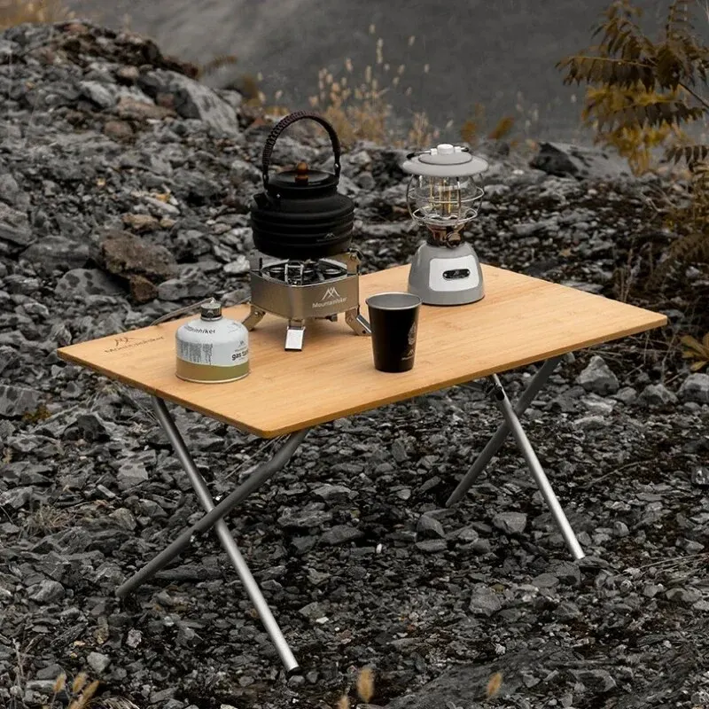 MOUNTAINHIKER 2/3 Bamboo Foldi - Outdoor Camping Table With Storage reseña y precio
