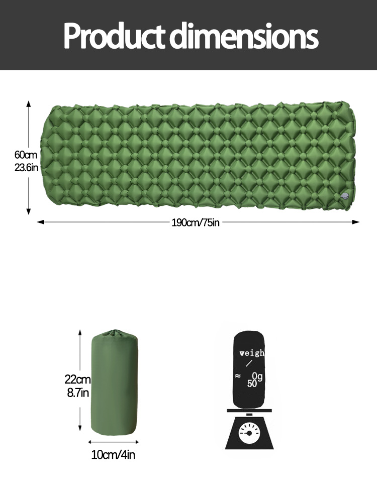Camping Inflatable Mattress in - Outdoor Camping Blanket reseña y precio